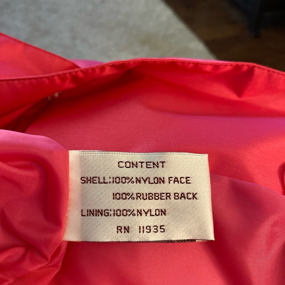 Worthington Essentials women Trench rain Coat Sz 4 petite dark pink pockets NWOT - Picture 11 of 12